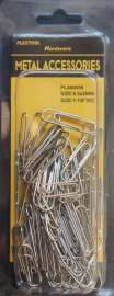 Plextool Metal Paper Clips, No. 2, 1", 85pcs/PK, 24 PK/Box, Total 2040pcs