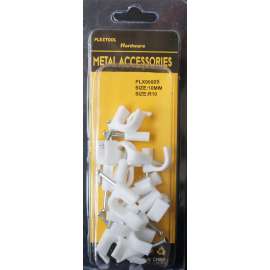 Plextool Cable Clip with Steel Nail Size R10, 18pcs - 24 in bag432pcs (PLX00605)