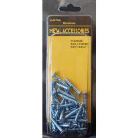 Plextool Flat Head Countersunk Wood Screws 1/8" x 3/4", 31pcs/PK, 24 PK/Box, Total 744pcs (PLX00628)