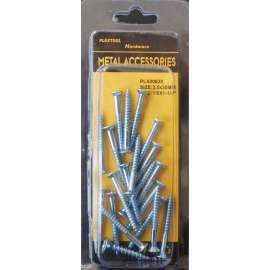 Plextool Flat Head Countersunk Wood Screws 1/8" x 1/4", 20pcs/PK, 24 PK/Box, Total 480pcs (PLX00630)