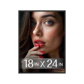Plexon 18x24 Poster Frame Black Picture Frame for Wall Gallery 24x18 Photo Frame