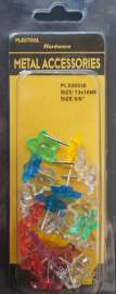 Plextool Push Pins Star Shape 5/8", 25pcs/PK, 24 PK/Box, Total 600pcs (PLX00530)