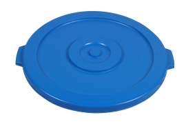 PLASTIC PRINCE Round Trash Can Lid, Compatible with 32 Gallon Wastebasket Garbage Can, Blue Plastic