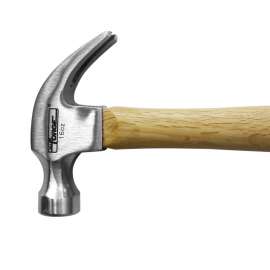 16oz Carbon Steel Head Claw Hammer with Wood Handle