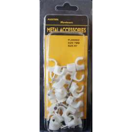 Plextool Cable Clip with Steel Nail Size R7, 26pcs - 24 in bag624pcs (PLX00602)