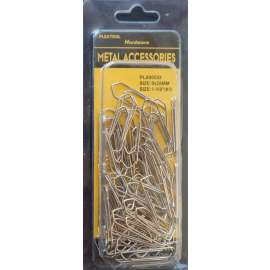 Plextool Paper Clips Pointed #3, 1-1/8", 55 pcs/PK, 24 PK/Box, Total 120pcs (PLX00552)