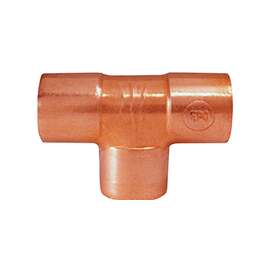 EPC 80010 Pipe Tee, 3/4 in Run, Sweat Run Connection