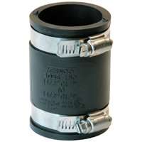 Fernco P1056-150 Pipe Coupling, 1-1/2 in, 3.43 in L, Black