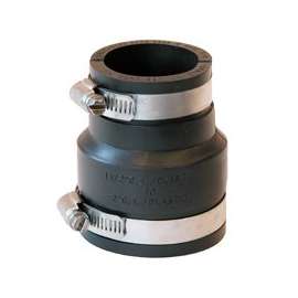 Fernco P1056-215 Pipe Coupling, 2 x 1-1/2 in, 3.392 in L, Black