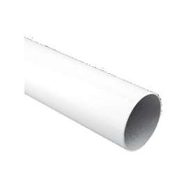 John Sterling Closet-Pro 0018-4WT3 Closet Pole, 48 in L, 1-1/4 in Dia, Steel, White