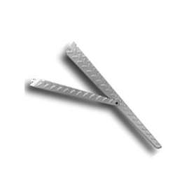 Knape & Vogt HEAVYWEIGHT 0203-20PM Support Bracket, Steel, Platinum