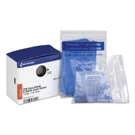 SmartCompliance Rescue Breather Face Shield with 2 Nitrile Exam Gloves