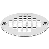 Oatey 42358 Screw-Tite Strainer, Stainless Steel, For 4 in Snap in Drains and 2 in or 3 in General-Purpose Drains