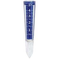TAYLOR 2702 Rain Gauge, 6 in Measuring, Polycarbonate