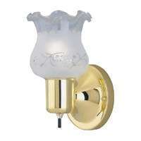 Boston Harbor Dimmable Wall Light Fixture, (1) 60/13 W, Medium, A19/Cfl Lamp, Polished Brass