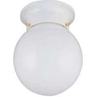 Boston Harbor Dimmable Ceiling Light Fixture, (1) 60/13 W Medium A19/Cfl Lamp, White