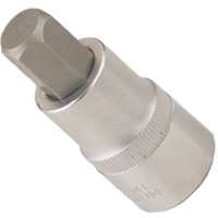 Vulcan Bit Socket, 1/4 In, 3/8 In Hex Drive, Chrome Vanadium Steel, Chrome
