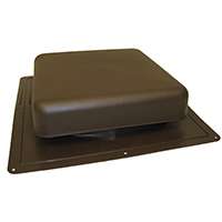 Master Flow RT65BR Roof Louver, Resin, Brown
