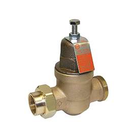 SharkBite EB45 Series 23882-0045 Pressure Regulating Valve, 1/2 in Single Union x NPT, Bronze