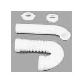 Plumb Pak PP21240 P-Trap, 1-1/2 x 1-1/2, 1-1/2 x 1-1/4 in Slip Joint, White