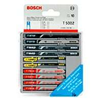 Bosch T5002 Jig Saw Blade Kit, Bi-Metal, 10-Piece