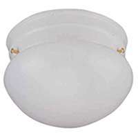 Boston Harbor Dimmable Round Ceiling Light Fixture, (1) 60/13 W Medium A19/Cfl Lamp, White