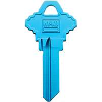 HY-KO 14010SC1 Key Blank, Aluminum, Painted, For Schlage Vehicle Locks