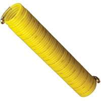 Amflo 4-50E-RET Recoil Air Hose, 1/4 in OD, MNPT, Nylon, Yellow