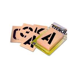 HY-KO ST-1 Heavy-Duty Number and Letter Stencil, 6-Piece