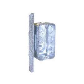 RACO 661 Handy Box, 1-Gang, Galvanized Steel, Gray