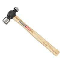 Vaughan TC016 Riveting Ball Pein Hammer, 16 oz Head, HCS Head, 13-3/4 in OAL, Black Handle