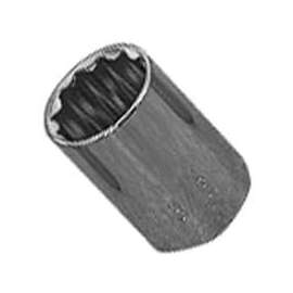 Vulcan Socket, 1/2 In Drive, 19 Mm, 12 Point, Chrome Vanadium Steel, Chrome