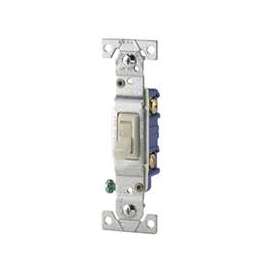 Eaton Wiring Devices 1301-7V Toggle Switch, 120 V, Wall Mounting, Polycarbonate, Ivory