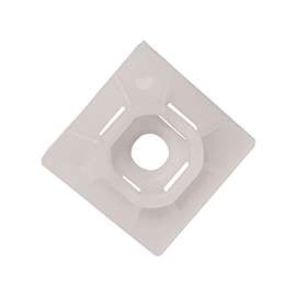 GB 45-MB Standard Cable Tie Mounting Base, Nylon, Natural White