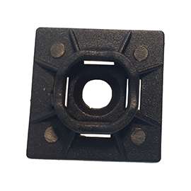 GB 45-MBUVB Universal Cable Tie Mounting Base, Nylon, Black