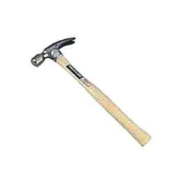 Vaughan 505M Straight Claw Rip Framing Hammer, 24 oz Head, Steel Head, 17 in OAL, White Handle