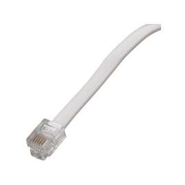 Zenith TL1025W Telephone Cord, White Sheath
