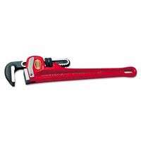 Heavy-Duty Straight Pipe Wrench, Steel Jaw, 48 in