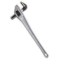 Heavy-Duty Pipe Wrenches, Alloy Steel Jaw, 24 in