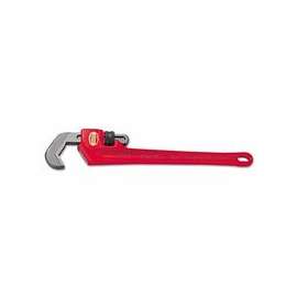 Aluminum End Pipe Wrenches, Forged Steel Jaw, 9 1/2in