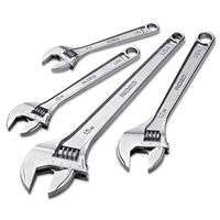 Adjustable Wrenches, 18 in Long, 2 1/16 in Opening, Cobalt Plated