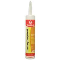 Red Devil 0666 Glazing Compound, White, 10.1 oz Cartridge