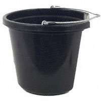 FORTEX-FORTIFLEX FB-120BL Heavy-Duty Flat-Back Bucket, Fortalloy Rubber/HDPE, Blue
