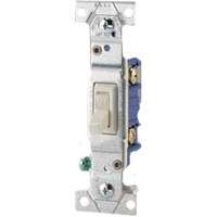 Eaton Wiring Devices 1303-7W-BOX Toggle Switch, 120 V, Flush Mounting, Polycarbonate, White