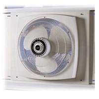 Lasko 2155A Electrically Reversible Window Fan, 16 in Dia Blade, 2470 cfm, 120 V, White