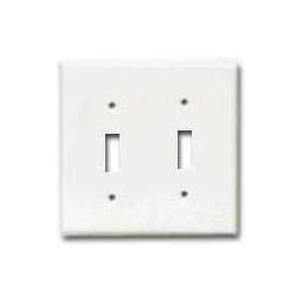 Eaton Wiring Devices 2139W-BOX Standard-Size Wallplate, 2-Gang, Thermoset, White
