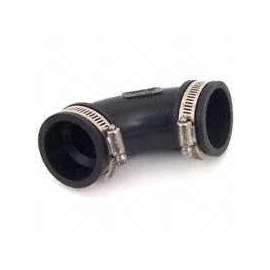 Fernco PQL-150 Drain Pipe Elbow, 1-1/2 in Mechanical Joint, 90 deg