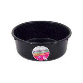FORTEX-FORTIFLEX MP5BX Mini Feed Pan, 5 qt Volume, Fortalloy Rubber/HDPE, Black