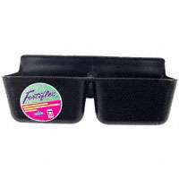 FORTEX-FORTIFLEX MF2BX Mineral Feeder, 1.75 qt Volume, Polyethylene/Rubber, Black