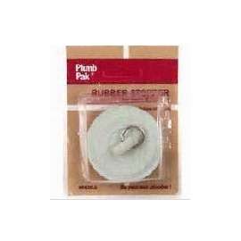 Plumb Pak Duo Fit PP22006 Drain Stopper, Rubber, White, For 1-5/8 to 1-3/4 in Sink